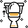 A yellow arrow pointing upward against a solid black background, symbolizing progress or direction.